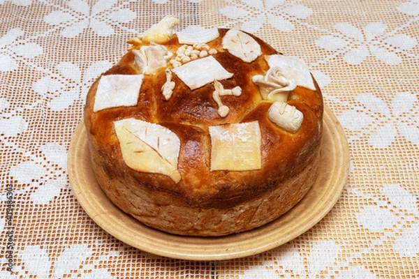 Obraz Serbian orthodox traditional bread