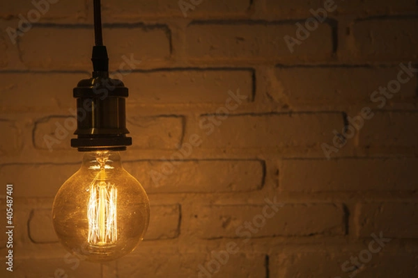 Obraz lamp on the wall