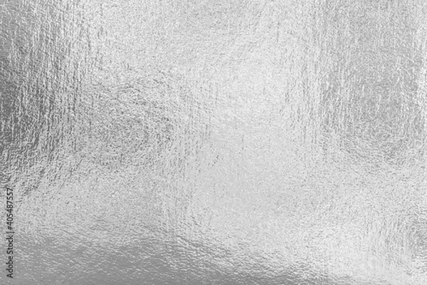 Obraz Silver foil texture, metal glitter background   