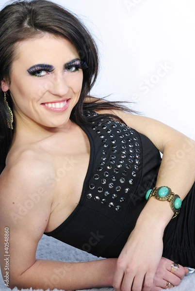 Obraz Beautiful stylish girl with additional lash