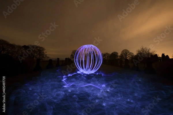 Obraz Orb and EL Wire