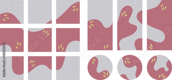 Fototapeta seamless background for social networks fully editable file