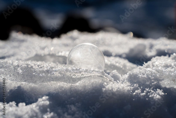 Obraz Seifenblase gefroren