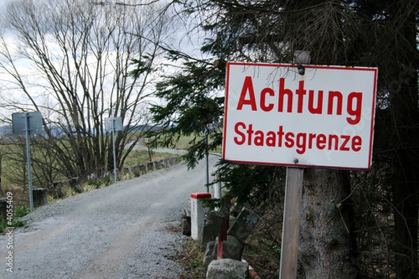 Obraz Achtung Staatsgrenze