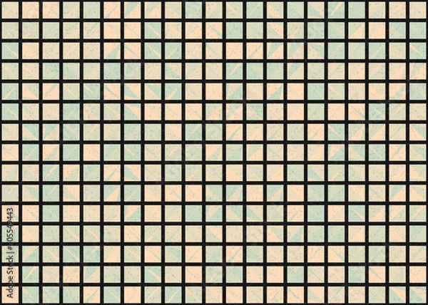 Fototapeta Abstract Geometric Pattern generative computational art illustration