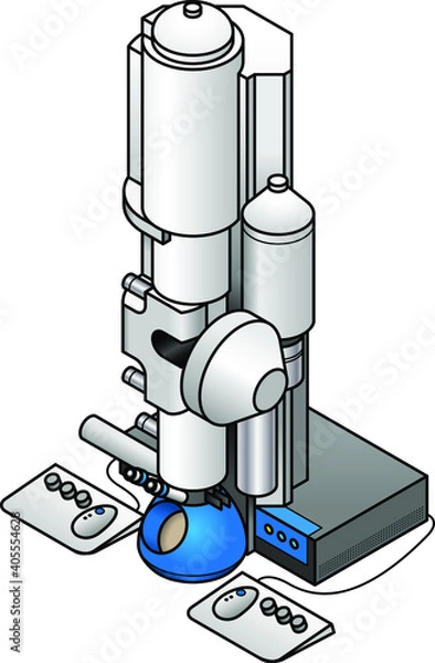 Fototapeta An electron microscope for looking at tiny specimens.
