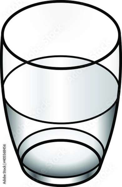 Obraz Is the glass half full or half empty?