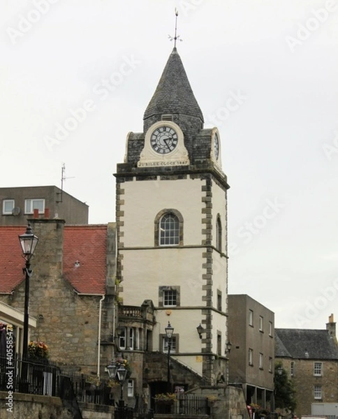 Fototapeta A view of Queensferry in Scotland near the Firth of Forth