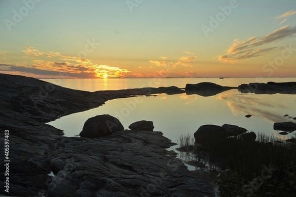 Obraz sunset over the sea