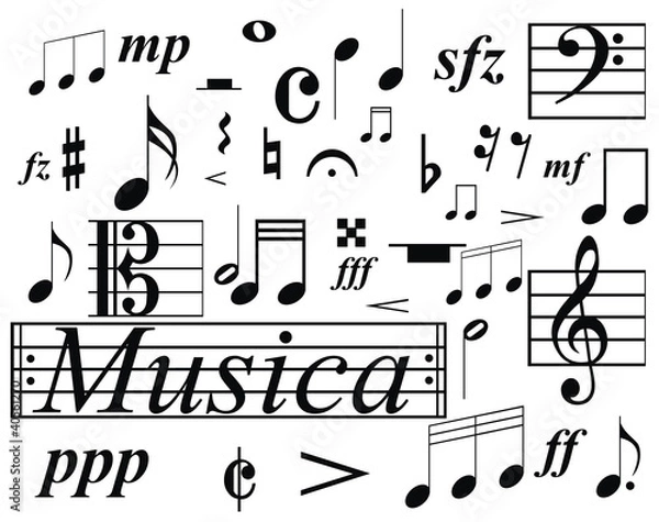 Obraz Notas musicales