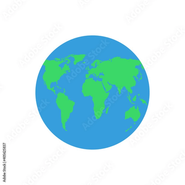 Obraz Earth globes. Vector illustration.