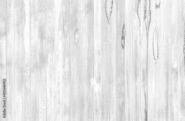 Obraz White or gray wood wall texture with natural patterns background