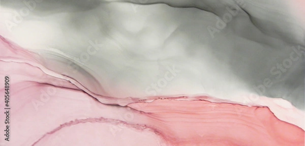 Fototapeta Alcohol ink modern abstract painting, modern art. Colorful abstract painting background. Abstract colorful background, wallpaper. Modern art. Paint marble texture. Closeup of the pain
