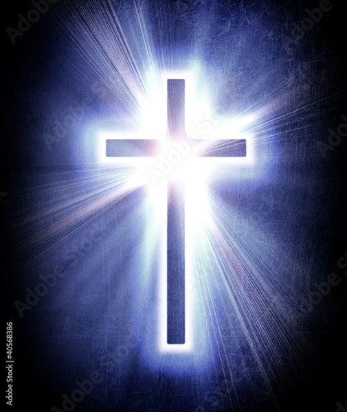 Fototapeta blue cross