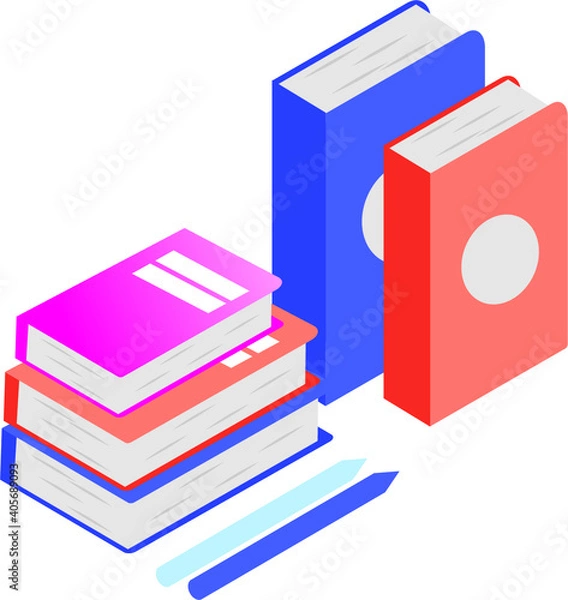 Fototapeta Set of books