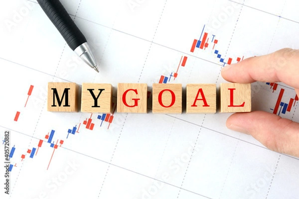 Fototapeta 株式投資の目標イメージ