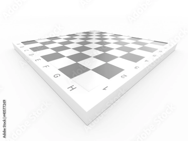 Fototapeta Empty chess board