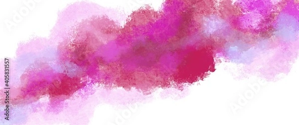Fototapeta Abstract  background. Flowing painting. Bright spot, picturesque background. color pink, purple, kraplak, blue

