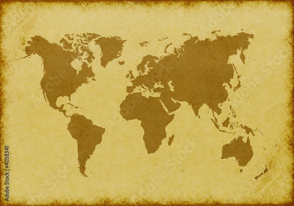 Obraz Die Welt auf Rille