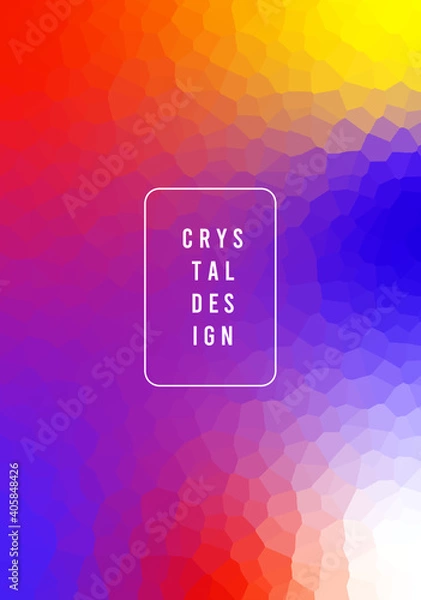 Fototapeta abstract colorful crystal background