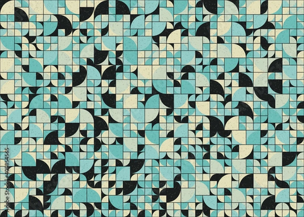 Fototapeta Abstract Geometric Pattern generative computational art illustration