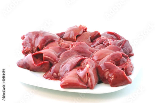 Obraz Raw chicken livers