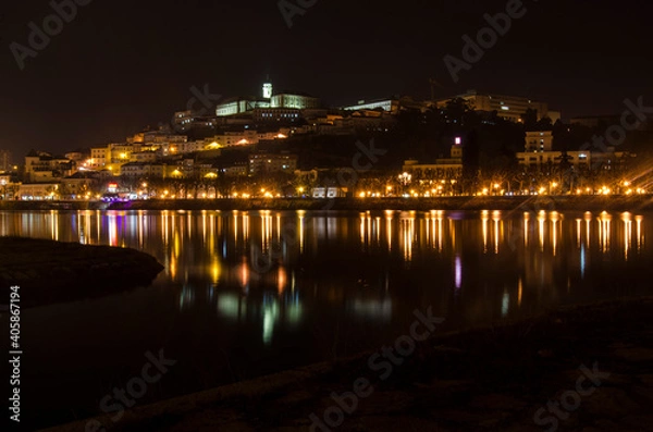 Obraz Cidade de Coimbra de noite