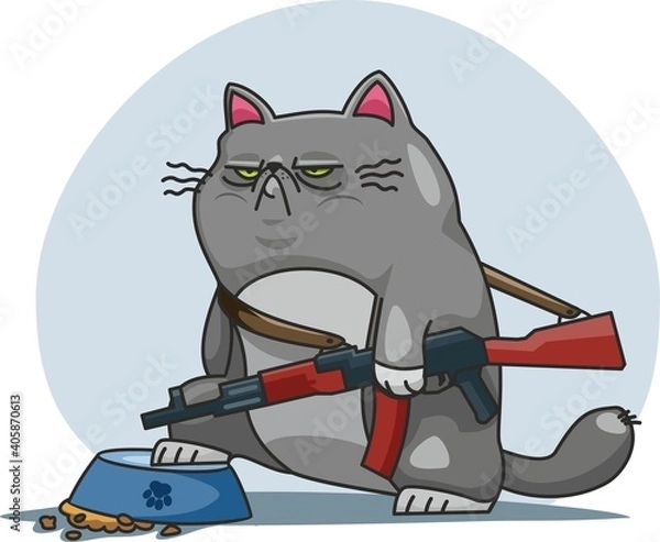 Fototapeta Angry Cat