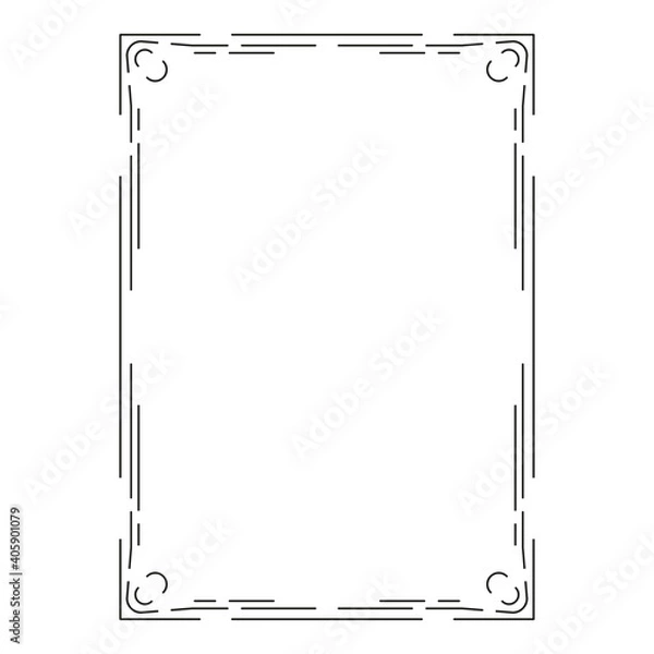 Fototapeta image, decorative ornamental frame, original design