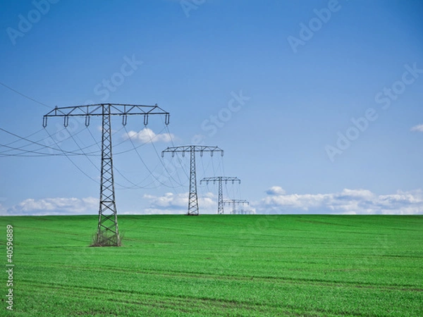 Fototapeta grüner strom