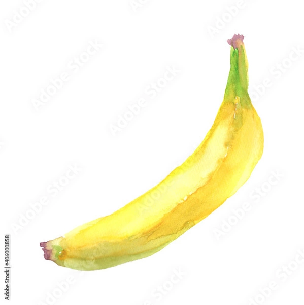 Obraz 水彩で描いたバナナのイラスト