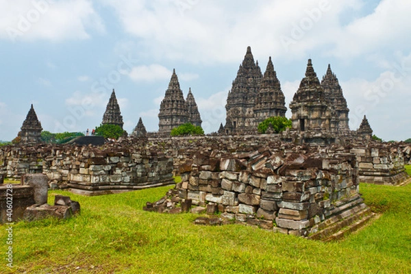 Obraz prambanan ruin, Yogyakarta, Java, Indonesia.