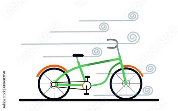 Obraz A Simple Cycle Illustration Design. 