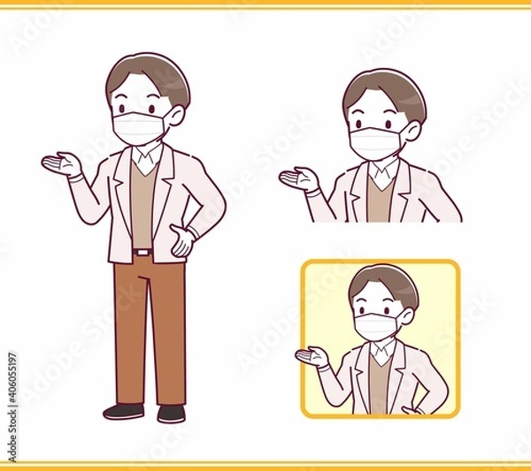 Fototapeta young and kind manAB