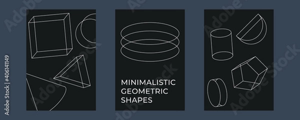 Fototapeta Retrofuturistic universal trendy shapes with glitch and defect effects. Trendy elements. Vaporwave abstract shapes for flyers, posters, covers, t-shirt, merch. Vector memphis