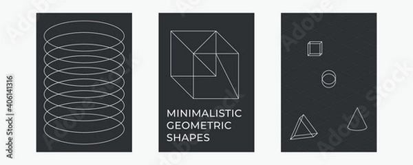 Fototapeta Retrofuturistic universal trendy shapes with glitch and defect effects. Trendy elements. Vaporwave abstract shapes for flyers, posters, covers, t-shirt, merch. Vector memphis
