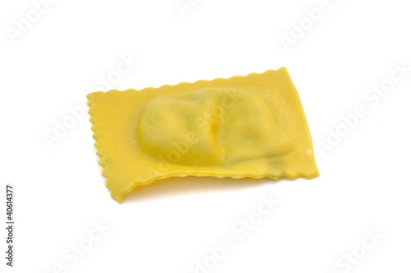 Obraz Cooked ravioli filled with spinach and ricotta - Italian pasta