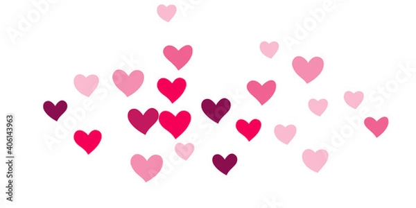 Obraz Heart confetti falling beautifully chaotically.