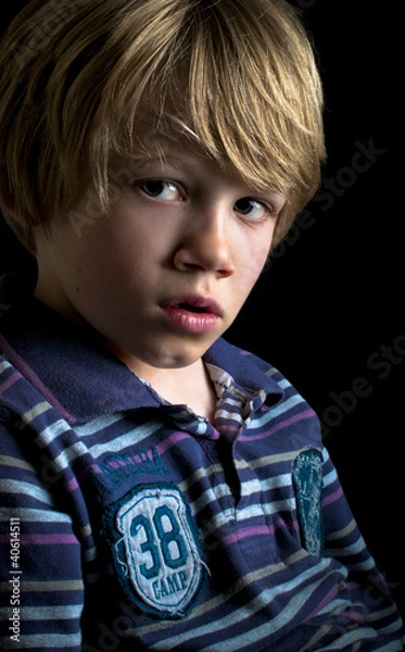 Fototapeta Serious boy