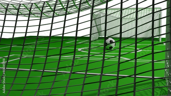 Fototapeta football abstract background 3D render