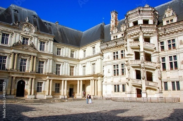 Obraz Château de Blois. Spiral staircase in the Francis I wing.