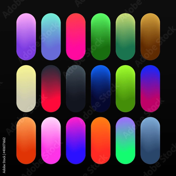 Obraz Diversos degradados recursos gráficos