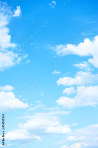 Obraz Blue sky white clouds