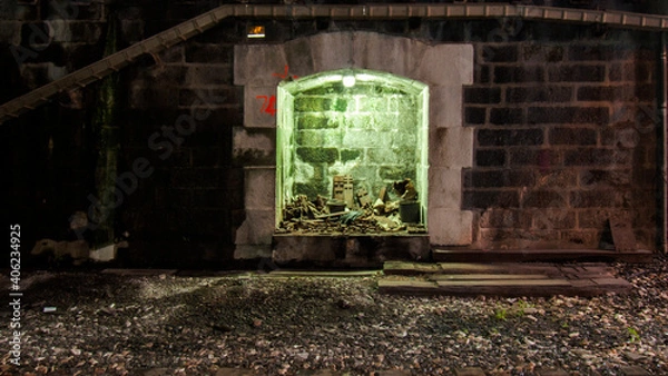 Fototapeta old abandoned train