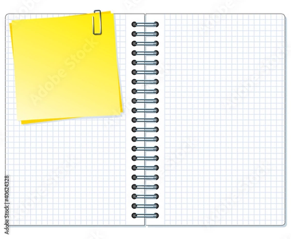 Fototapeta Cahier de notes