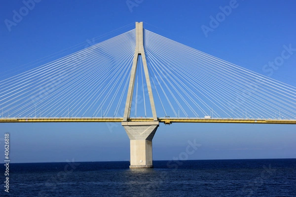 Fototapeta Cable-stayed bridge, Greece