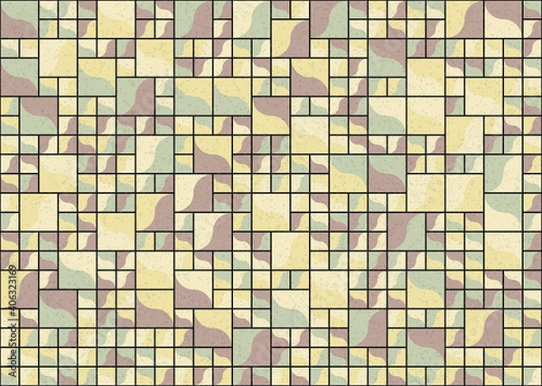 Fototapeta Abstract Geometric Pattern generative computational art illustration