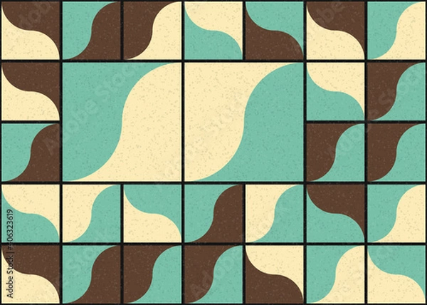 Fototapeta Abstract Geometric Pattern generative computational art illustration