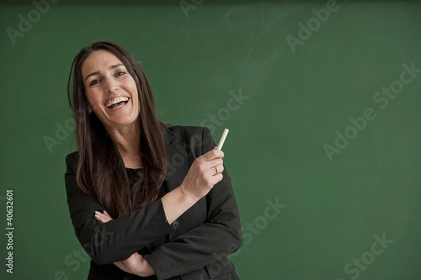 Obraz Teacher on the blackboard