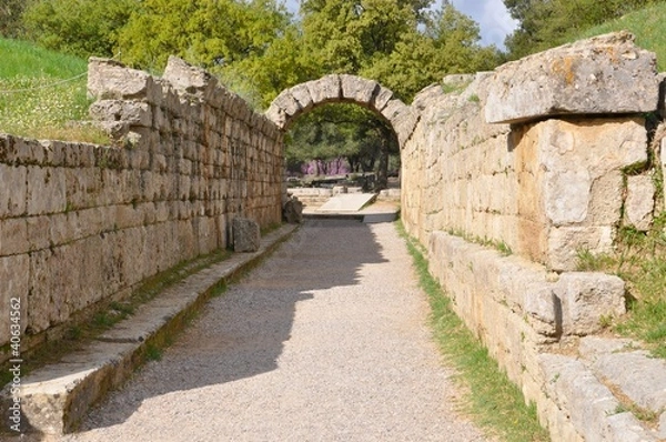 Fototapeta Crypte du stade d'Olympie